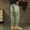 Mens Jeans Spring For Baggy Pants Loose Fit Harem Vintage Clothes Fashion Pockets Patchwork Stora byxor Överdimensionerade 42 230317