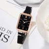 Wristwatches Watch For Women Magnetic Starry Sky Clock Luxury Watches Fashion Rectangular Dial Female Quartz