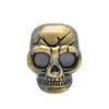 Skeleton Silver Tone Plastic Alloy Smoking Grinder Skull Shaped Herb Cigarette Tobacco Storage Abrader Crusher Accessories Tools2929886