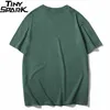 Mens Tshirts Harajuku Plain T Shirt 2023 Summer Hip Hop Tshirt 100 Cotton Men Green Tshirts Streetwear Casual Basic Tops Tees Kort ärm 230317