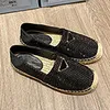 Casual dames schoenen zomerontwerpers dames plat strand half slippers mode vrouw loafers visser canvas schoen