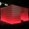 Tente cubique LED personnalisée, murs de séparation gonflables et incurvés, tente de Cube de boxeur d'air blanc, exposition, salle d'exposition, abri de fête avec pour événements de fête d'entreprise
