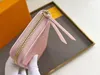 محافظ مصمم الأزياء محفظة فاخرة empreinte Zipper المحافظ للنساء النسائيين المنقوشون رسالة زهرة Clemence Long Card Absers Slim Money Clutch Bags with Box بالجملة