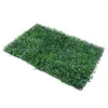 Fleurs décoratives Simulation pelouse tapis tapis de sol herbe verte artificielle carré en plastique plante maison mur décoration rouleau