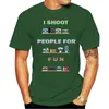 T-shirts pour hommes I Shoot People For Fun Mens Tee Po Camera Spoof Fashion Men Hip Hop 3D Print Nouveauté