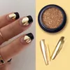 Nail Glitter 1Box Mirror Powder Metallic Color Art Gel Polishing Chrome Flakes Pigment Dust Decoration Manicure Accessories