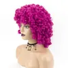 Wig Female Fashion Fluffy Curl Chemical Fiber High Temperature Head Cover Wgs