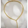 Dinner Party Chokers Thin Necklaces Designer Collection New Style Luxury Jewelry Women Lady Full Diamond Plated Gold Snake Snakelike Collar Choker