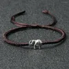 Brin fait à la main tresse noeud Bracelet tibétain bouddhiste réglable cuivre BraceletBangle hommes femmes Yoga énergie bijoux ami cadeau