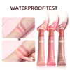 Qibest Face Blush Liquid Contour with Cushionアプリケーターナチュラルシマー仕上げ保湿クリーミーな柔らかい液体ブラッシュハイライト