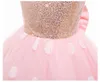 Meisjesjurken Mini Mouse Girls Jurk 1-5 jaar Verjaardagsfeestjes Kinderjurken voor meisjes Halloween Carnival Polka-Dot Chidlren Princess Dress Up W0314