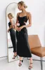 Casual jurken 2023 Sexy Solid Dress Party Club Draag lange kleding voor dames mouwloze V-hals Backless Elegent