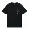 Heren T-shirts 2023ss Mode Multicolor Cross Scroll Korte Mouw t Zwart Designer Kleding Tees Dames T-shirts