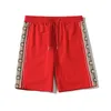 Męskie szorty szorty Summer Fashion Beach Pants Man Woman Streetwear Black White Czerwone spodnie Rozmiar M-XXL
