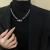 Designers Pearl Chain Pendant Necklace Viviene Westwood Necklace Satellite Clavicle Atmosphere with Box