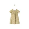 Girl's Dresses 2023 Spring and Summer New Bp Same Girl Yellow Print Floral Cotton Top Dress Skirt Shirt W0314