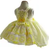 Flickas klänningar spanska baby klänning flickor lolita prinsessa vestidos barn födelsedag eid påskparty boll klänning barn spets spanien boutique drees w0314