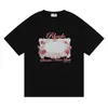 Rhude Brand Men T Shirt S Women Designer koszule Casablanca krótkie rękawie lato moda swobodna liter