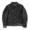 Men's Leather & Faux Japan 2023 Black Casual Style Genuine Jacket Men Large Size 3XL Real Natural Horsehide Spring Slim Fit Short Coat