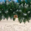 Decorative Flowers 270CM Rattan Cane Garland For Artificial Christmas Tree Decoration Cones Pine Hanging Fireplace Xmas Home Decor 2023