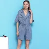 Frauen Overall-spielanzug Frühling Und Sommer Westlichen Stil Anzug Mode Playsuits Elastische Taille Dünne Dünne Denim Frauen Shorts NW19B6008Women