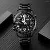 Нарученные часы Skmei Watch Men Men Anty Digital Quartz Sports Watches Стальные ремешки Водостойные двойные дисплеи Reloj