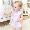 Abiti da ragazza Neonate Vestono Bambini Carino Spagna Vestiti Infantili Ruffles Ragazzo Pagliaccetto Tuta Estate Ragazza del bambino Abiti rosa W0314