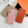 iPhone 15 11 Pro Max Case Designer Phone Case for Apple 14 13 XR XS 8 7 Plus Luxury PU Leather Print Embossed Mobile Back Bumperカバークローム個々のボタン44