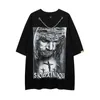 Men's Tshirts Tshirts Tkpa Chinachic Hip Hop Dark Cross Short Sleeve Tshirt High Street Fashion Brand Couple Half Tee