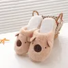 Pantofole 1 paio Winter Pig Indoor House Adulto antiscivolo Donna Uomo Scarpe calde Piggy Home Coppia Cotone con suola morbida