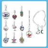 Charms originais de prata 925 Fit Pandora DIY pingente feminino pulseiras miçangas Love Pendente Charme