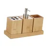 Set di accessori per il bagno 4 pezzi Accessori per il bagno Multifunzione Vanity Storage Organizer Portaspazzolino Risciacquo Vassoio per tazze Decorativo per la casa