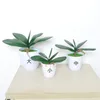 Decoratieve bloemen Simulatie Phalaenopsis Leaf Orchid Artificial Flower Green Plant Aangement Accessoires Bladeren Bladeren Decor voor Home