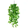 Kwiaty dekoracyjne Stwórz witalność plastikowa 5 widelca Zielony Scindapsus Cirrus Plant Decor Decor