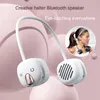 Portable Neck Hanging Wireless Bluetooth Speaker With Night Light Usb Charging Outdoor Audio Sound Hifi Stereo Subwoofer Comes With Flashlight Support TF Card