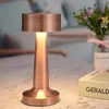 Masa lambaları LED lamba retro metal şarj edilebilir başucu çubuk ortam ışığı ev / restoran masaüstü dekorasyon