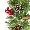 Decorative Flowers Christmas Rattan White Pine Cones Table Holiday Wedding Dress Winding Atmosphere Layout Simulation Garland