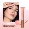 Contour de liquide à fard à joues Qibest Blush avec applicateur de coussin finition chatoyale naturelle hydratante crème à la blush liquide doux pour les joues en surbrillance