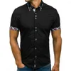 Men's T Shirts Fashion Men T-Shirts Summer Short Sleeve Casual Cotton Formal Slim Fit Shirt Streetwear