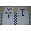 NCAA Kentucky Wildcats College Basketball Jerseys 5 Malik Monk 3 Edrice Ado 1 Coach John Calipari 0 DeAaron Fox University Jersey