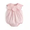 Abiti da ragazza Neonate Vestono Bambini Carino Spagna Vestiti Infantili Ruffles Ragazzo Pagliaccetto Tuta Estate Ragazza del bambino Abiti rosa W0314