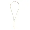 Pendant Necklaces Test Fashion Casual Personality Circle Lariat Gold Color Necklace High Quality Simple Choker Women