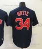 2023 Yeni Beyzbol Formaları 44 Chris Sale 34 David Ortiz 99 Alex Verdugo Boş Jersey Erkek Kadın Gençlik Boyutu-XXXL