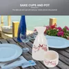 Blotti d'anca tazza di sake ceramica tè giapponese bevuta tazza tazza tazza di porcellana caffè coreano novità kungfu tacella da tè tokkuri tazze birra