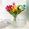 Fleurs décoratives couronnes 7 Bloom Tulip Bouquet Artificiel Silk Tabill