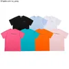 Tops Women Fashion T-shirt Mens Letter Waves Combination Summer Short Sleeve Tops 7 Color shirt Clothing