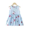 Girl's Dresses ZWY997 New Girls Dresses Lace Children Vestidos Girls Summer Floral Party Dresses Girls Clothing For 1-7 Years W0314