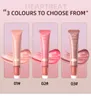 NEW QIBEST Face Blush Liquid Contour With Cushion Applicator Natural Shimmer Finish Moisturizing Creamy Soft Liquid Blush For Cheeks Highlight