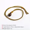 Природа Тигр Глаз 14 -мм бусины ожерелья ожерелья женщины мужчины винтажные ручные агата obsidian плетение веревочное колье счастливые подарки