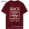 Magliette da uomo Made in 1954 Birthday T Shirt Cotton Vintage Born In 1954 Design in edizione limitata Tutte le parti originali Idea regalo Tops Tee 230317